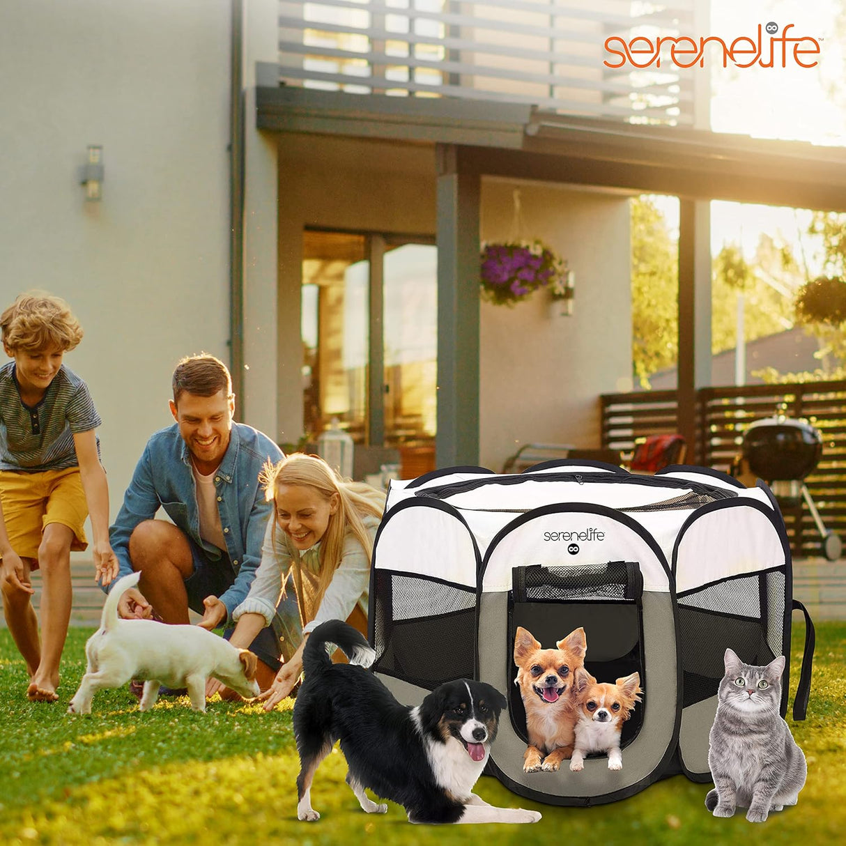 Casa para Perros plegable portátil SERENELIFE SLPTSB104