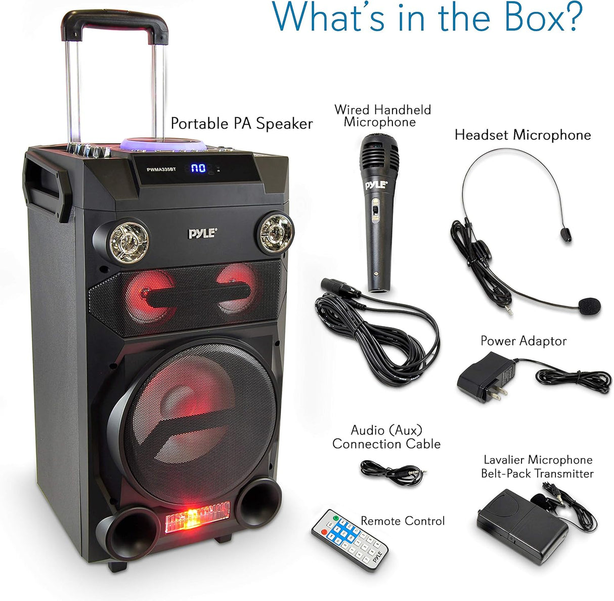 Parlante Portátil  con Bluetooth PYLE-PRO PWMA335BT