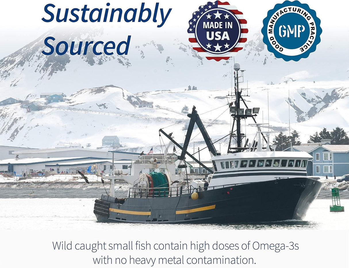 Spoonful Mini Omega 3 Fish Oil, iFOS, 1290 mg, 120 cápsulas