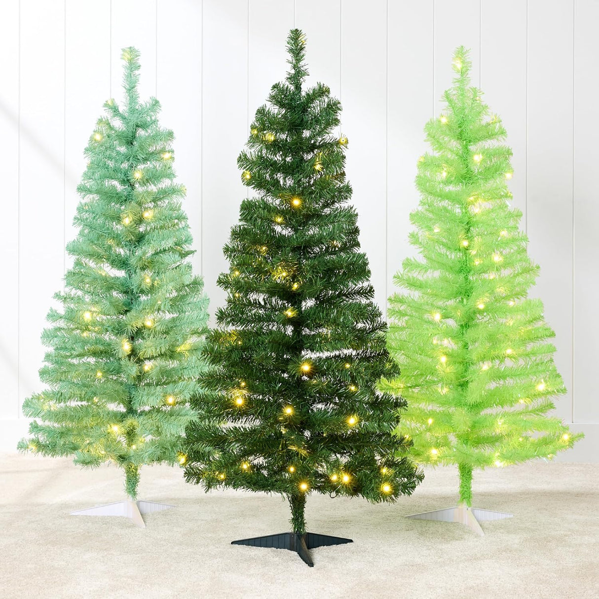 Árbol de Navidad de 4ft Best Choice Products con luces LED