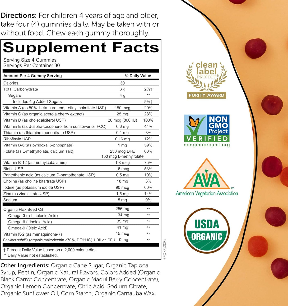 SSuplementos Alimenticios Multivitamínico orgánico