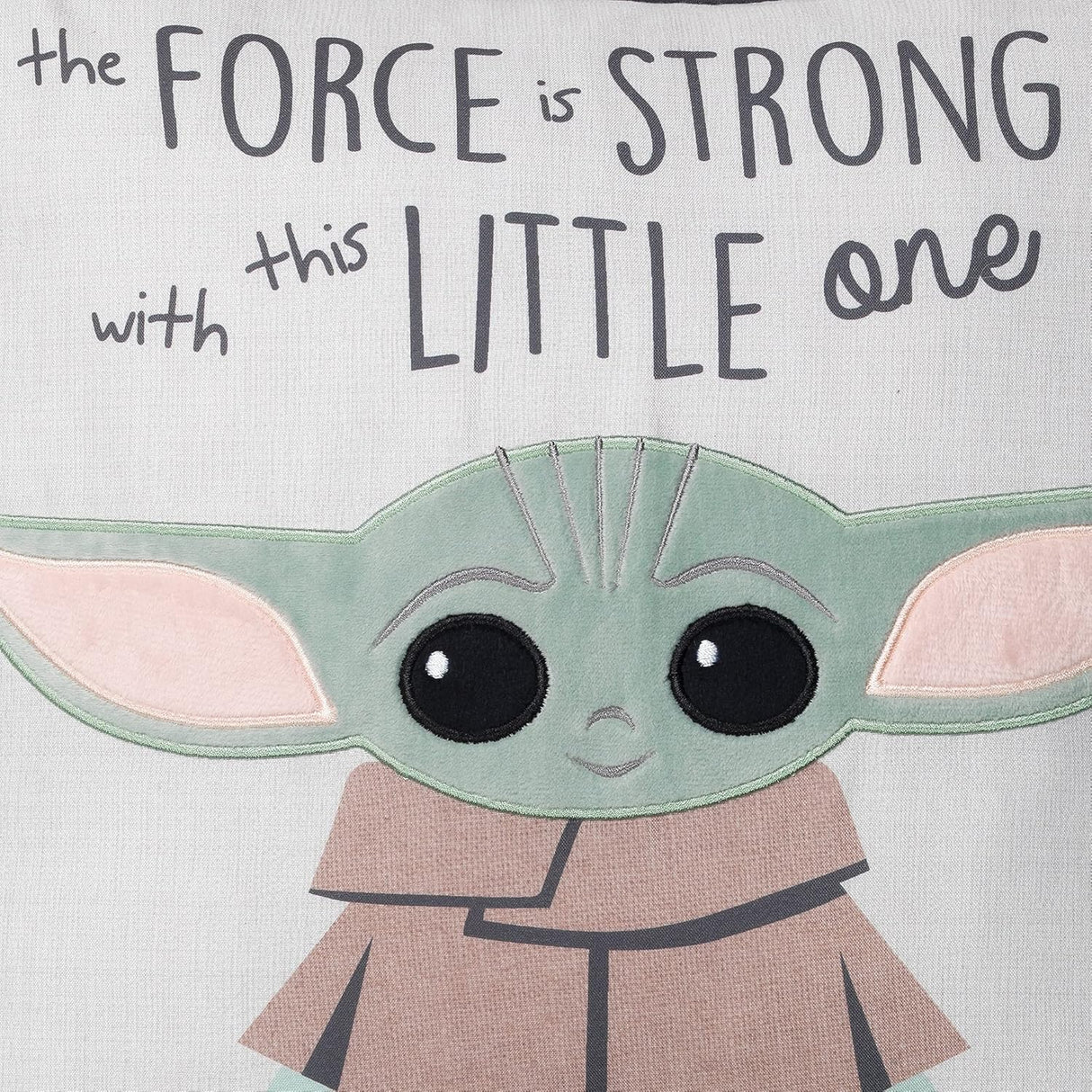 Lambs & Ivy Star Wars The Child/Baby Yoda - Cojín decorativo para cuarto de bebé