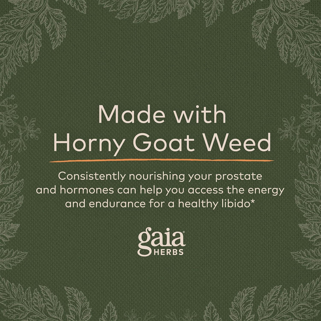 Suplemento herbario con palma enana hierba de cabra cachonda