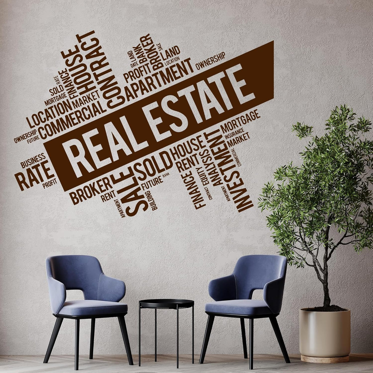 Vinilo Decorativo Corredor Inmobiliario Stickers Muralig5733