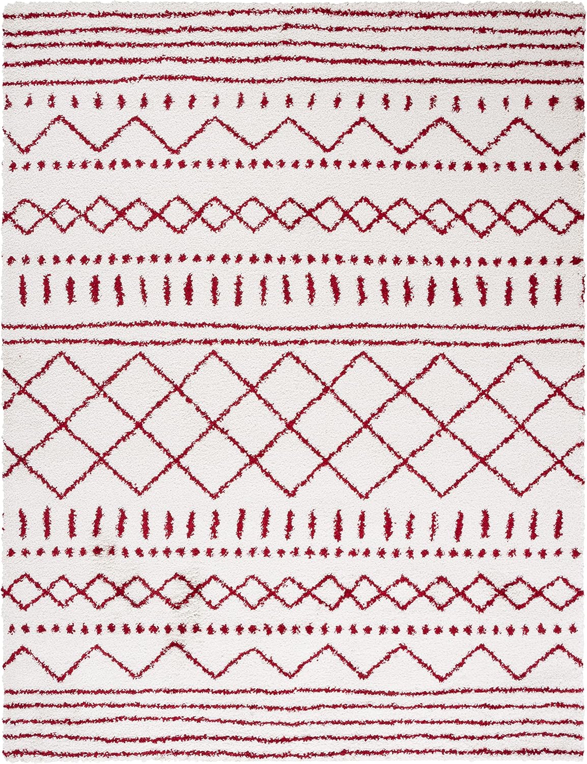 Alfombra Shag Área, Diseño Marroquí, 1.6 Grosor, ASG741P