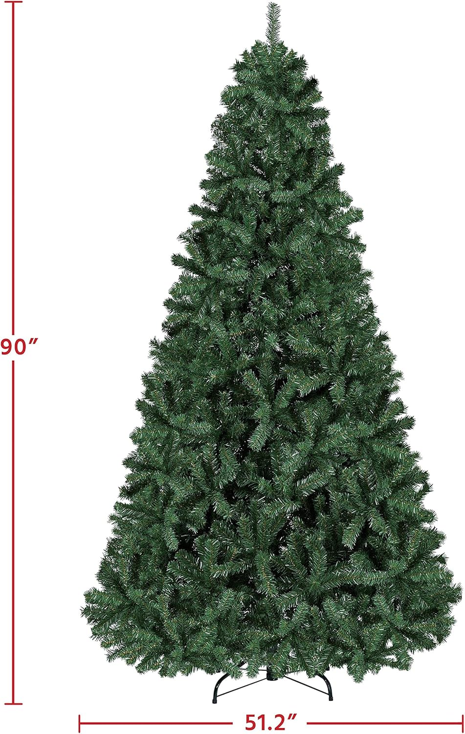 Árbol de Navidad Yaheetech 7.5ft Pino Premium 1346 Ramas