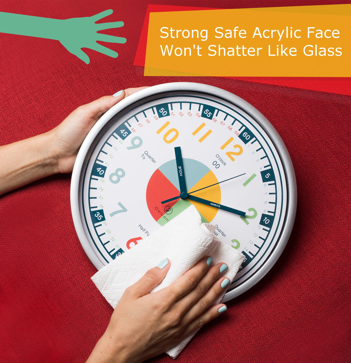 Reloj para enseñar la hora.