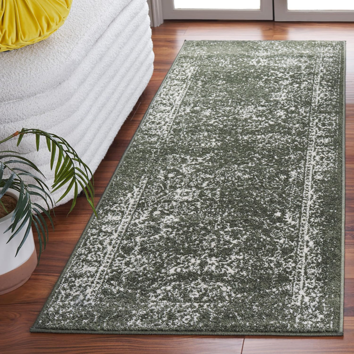 Runner de alfombra Geométrica Ideal para Áreas de Tráfico (ADR109Y-28)
