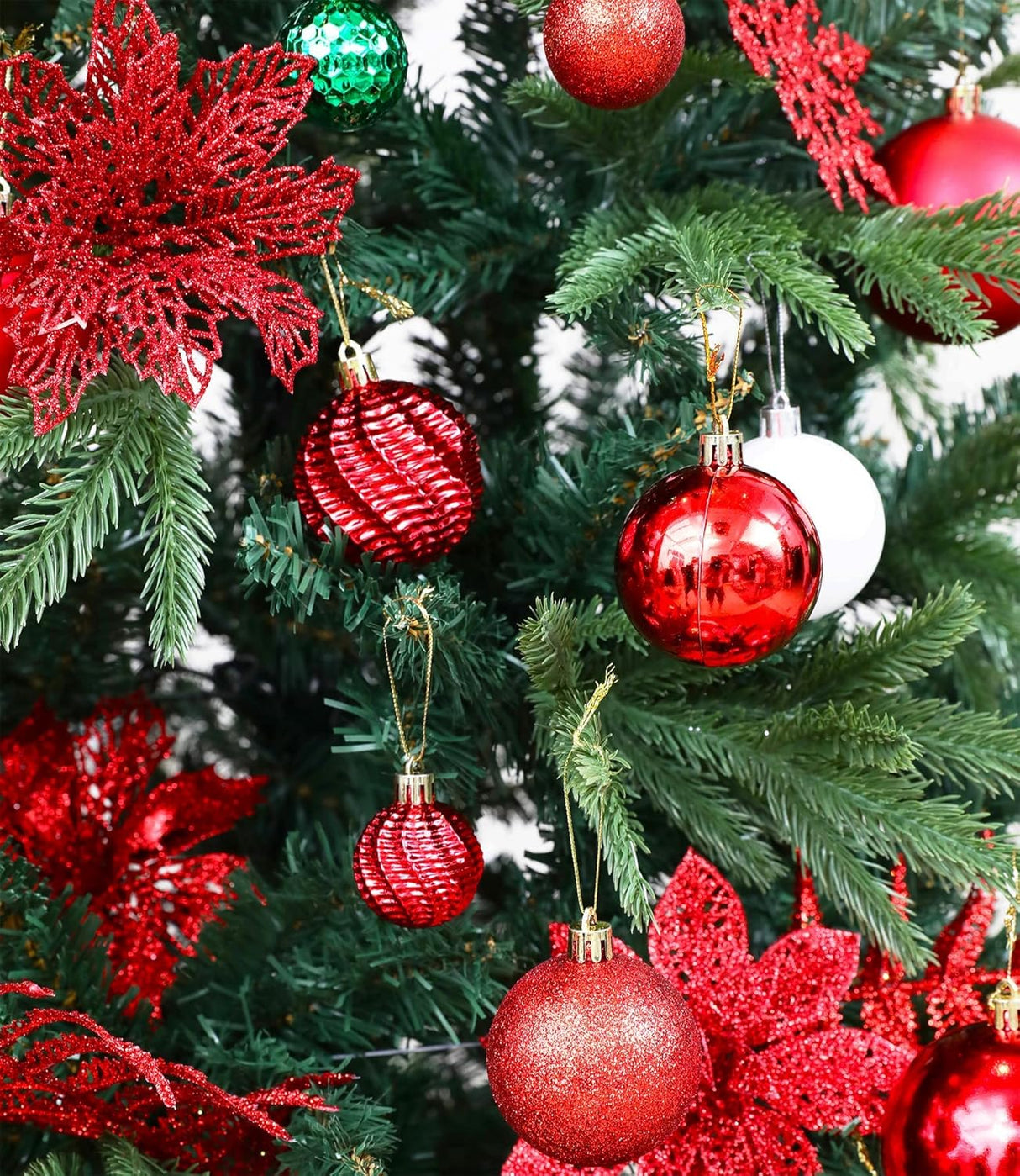 Adornos Navideños Shatterproof 36pcs, Decoración Árbol, Modelo.