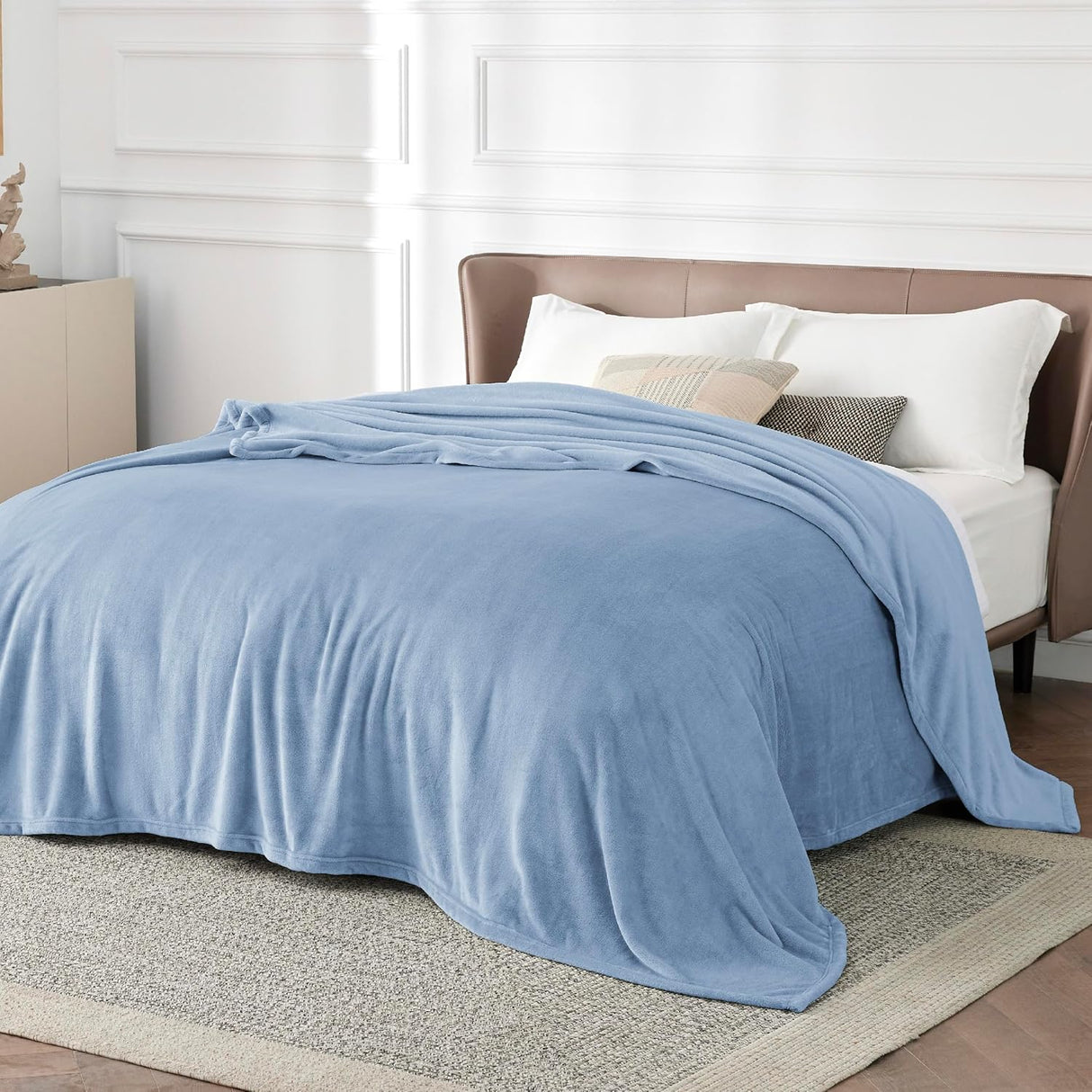 Manta Fleece Queen Bedsure - Suave, Ligera, 90x90 pulgadas