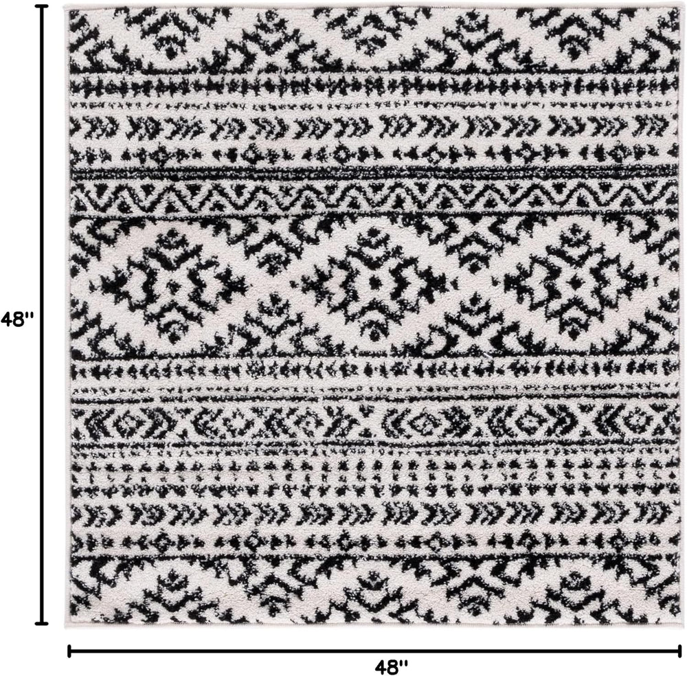 Alfombra área cuadrada estilo boho tribal modelo TUL272B