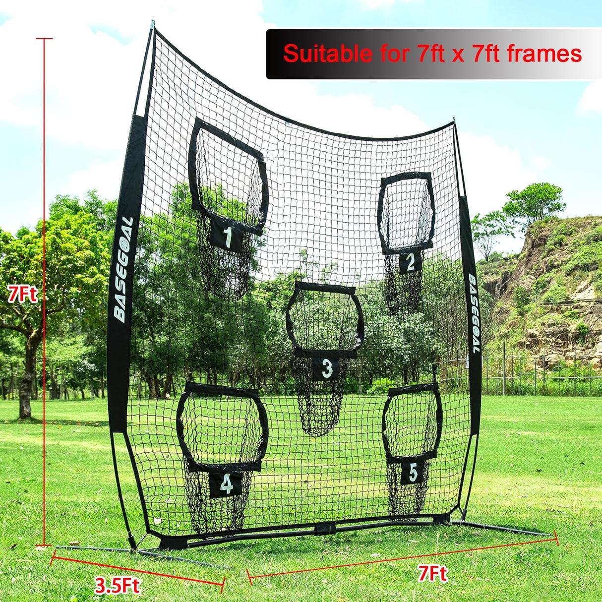 Red de repuesto de fútbol para entrenamiento QB sin nudos