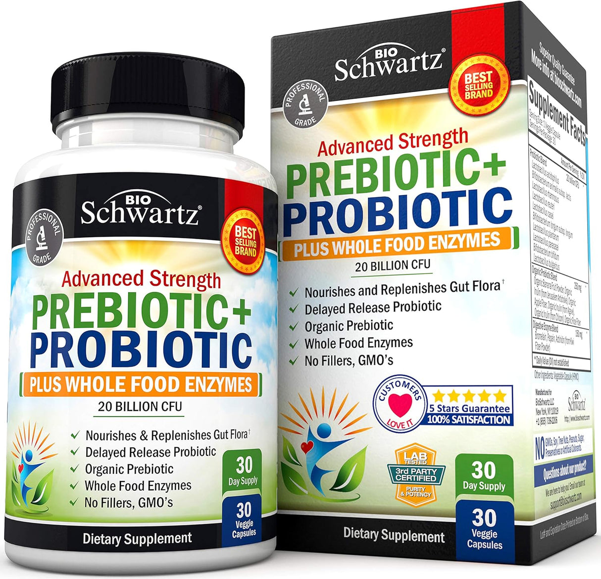 Suplementos Alimenticios probióticos con enzimas