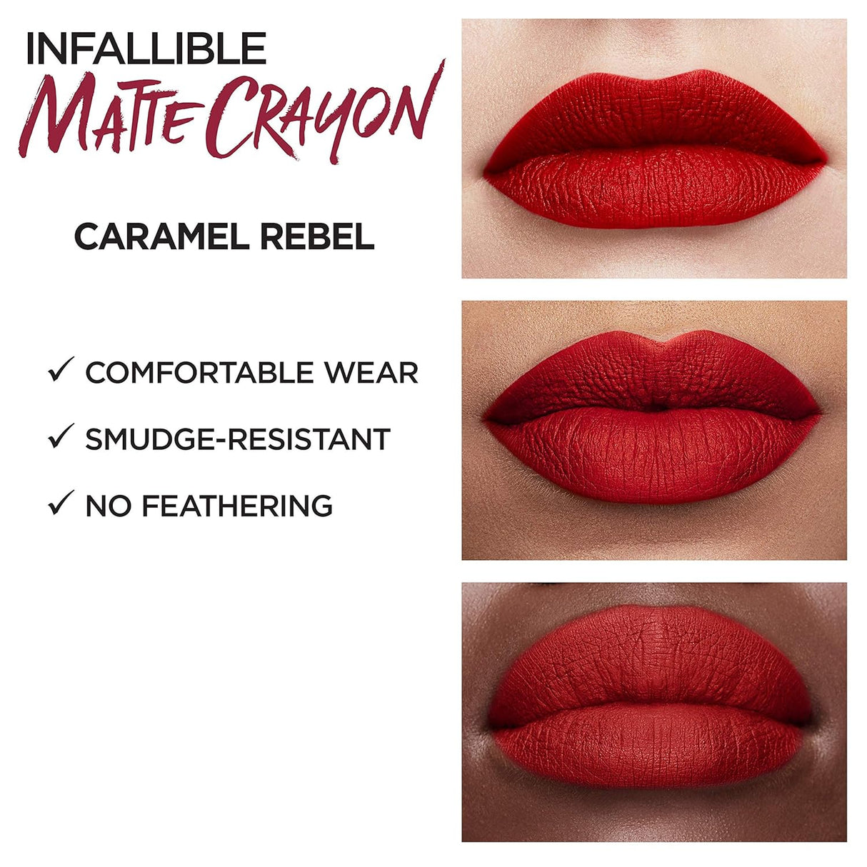 Lápiz Labial Mate Infallible, Caramel Rebel