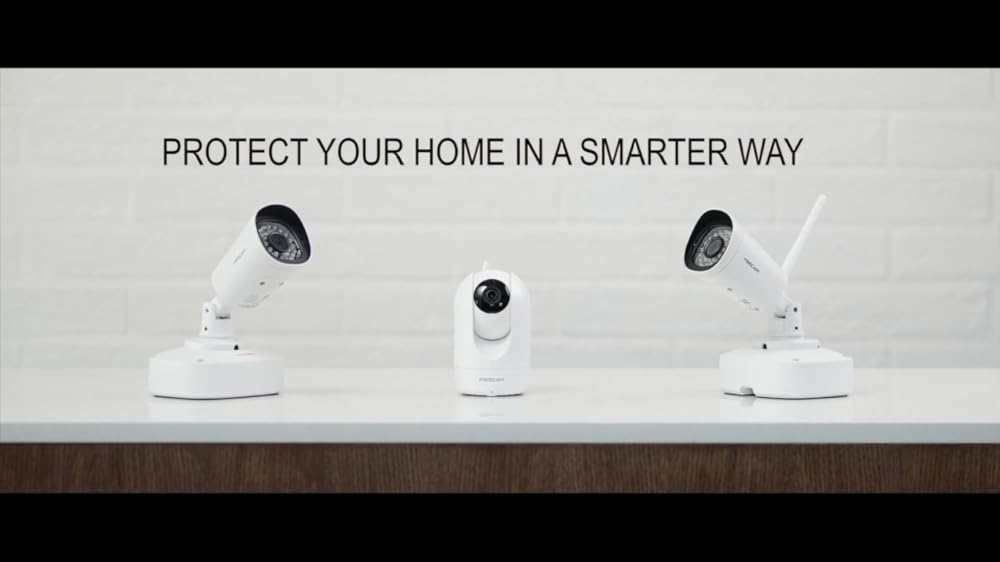 Foscam Cámara de seguridad para el hogar R4S 4MP