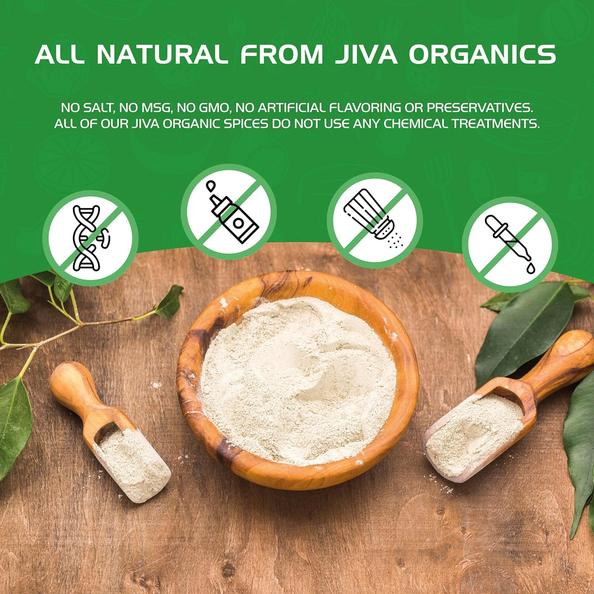 Jiva Organics Organic Shatavari Power Bolsa a granel de 1 lb