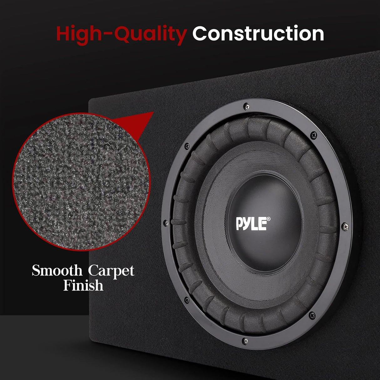 Parlante de caja de subwoofer delgado PYLE PSBS10