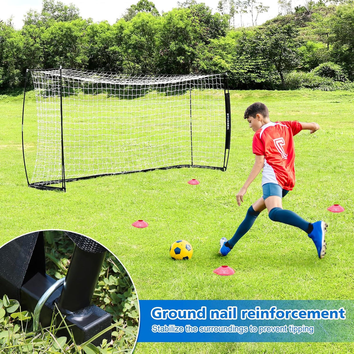 Storgem Portería de fútbol para Patio Trasero