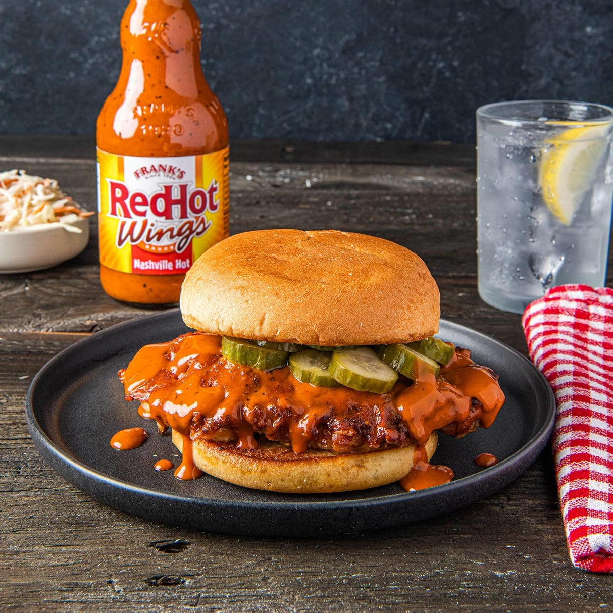 Frank's RedHot Salsa Nashville Hot Wings de 12 onzas líquidas (paquete de 5)