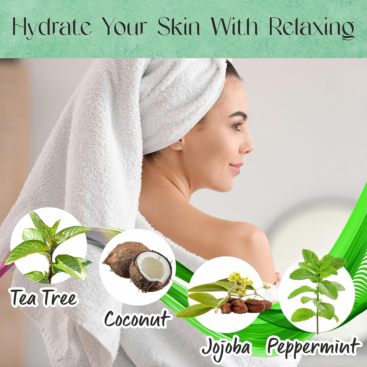 Gel de ducha de árbol de té con vitamina E paquete de 2