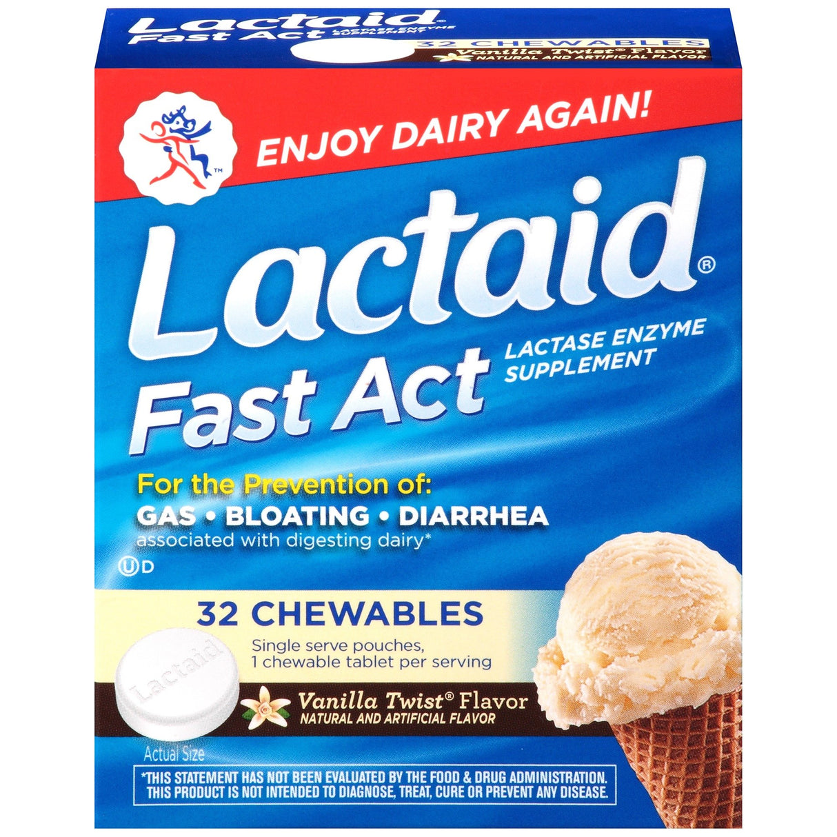 Lactaid Fast Act Alivio de intolerancia a la lactosa