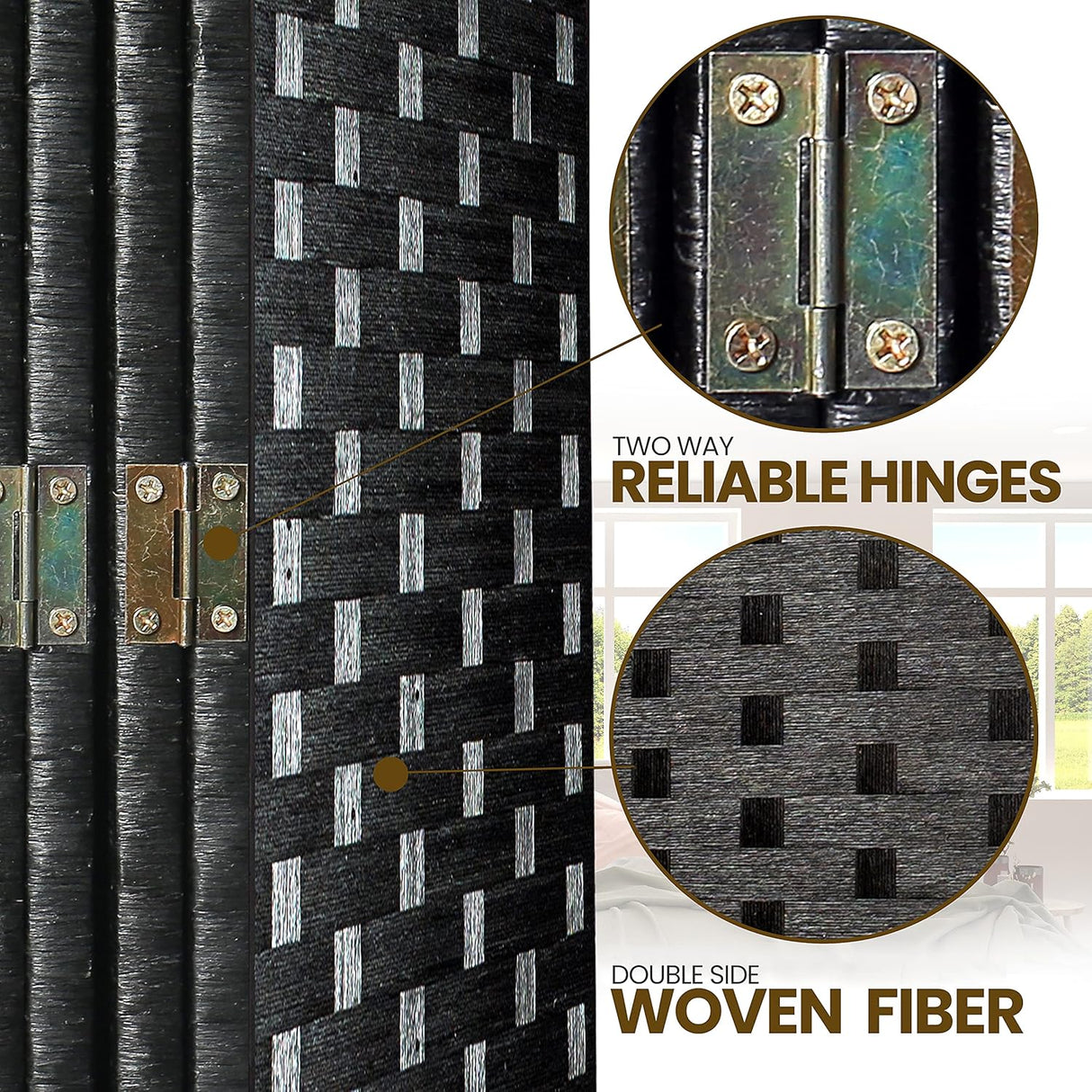 Biombos o Divisor de habitación SERENELIFE SLRDX64