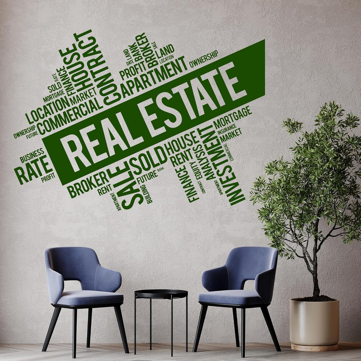 Vinilo Decorativo Corredor Inmobiliario Stickers Muralig5733