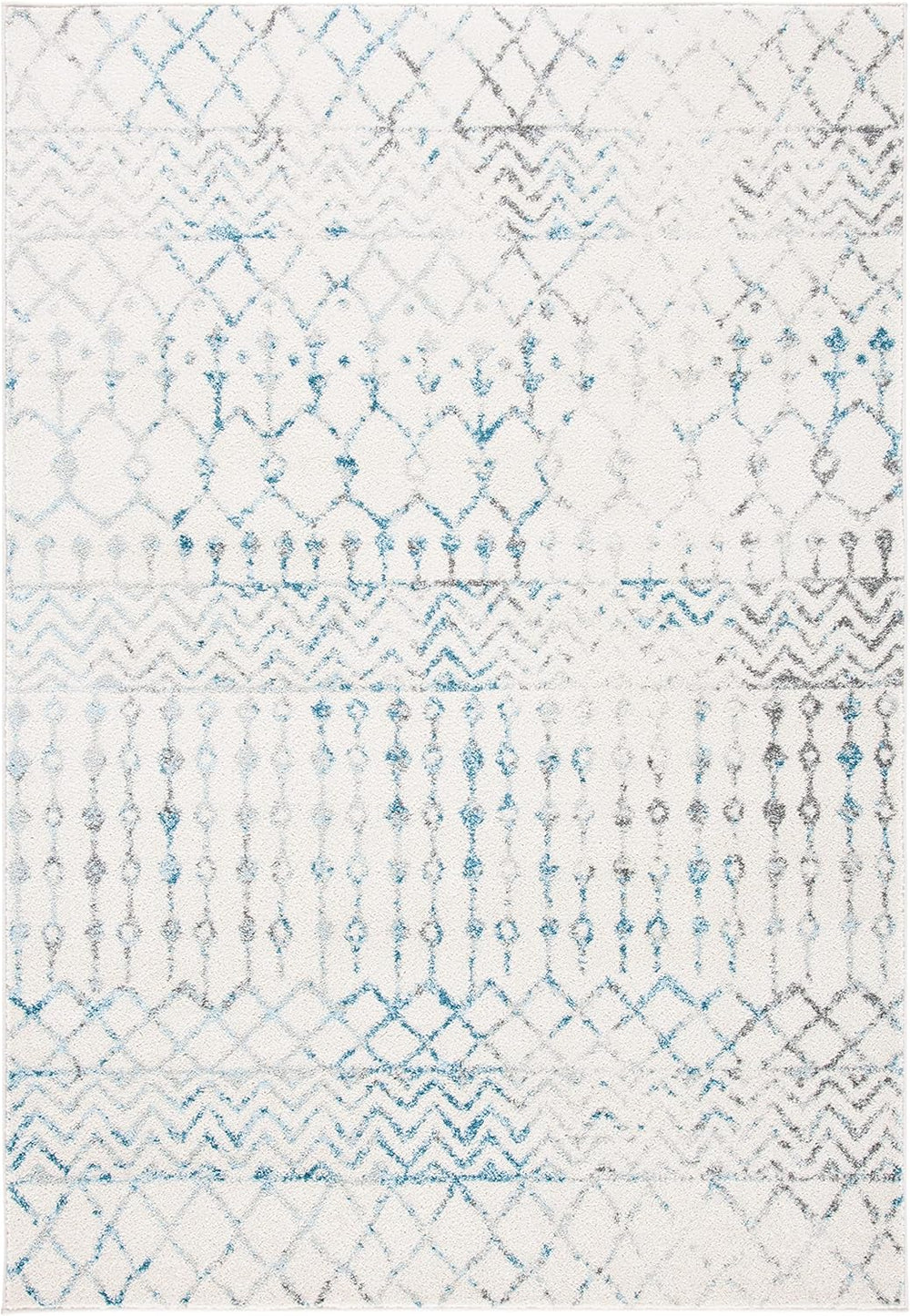 Alfombra X-Large Diseño Boho Marroquí, Ideal para Áreas de Tráfico