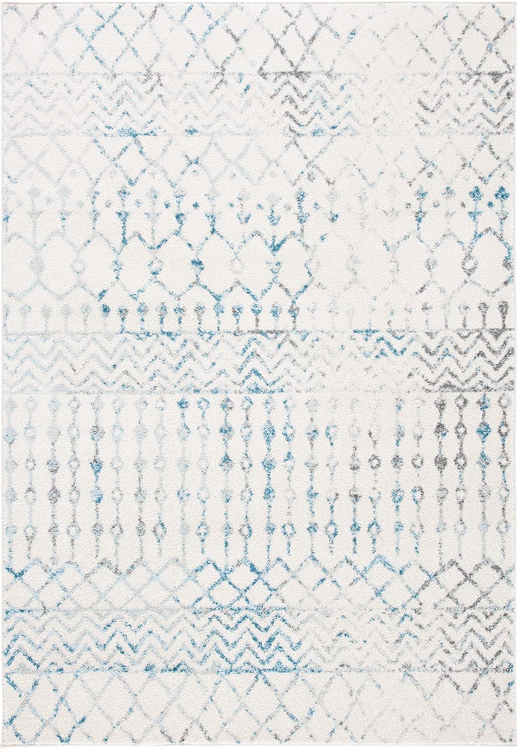 Alfombra X-Large Diseño Boho Marroquí, Ideal para Áreas de Tráfico