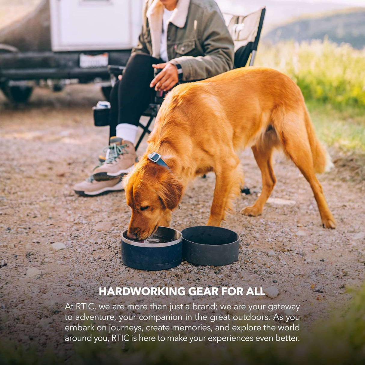 Cuenco 3 en 1 RTIC para Perros, Acero Inoxidable, Grande
