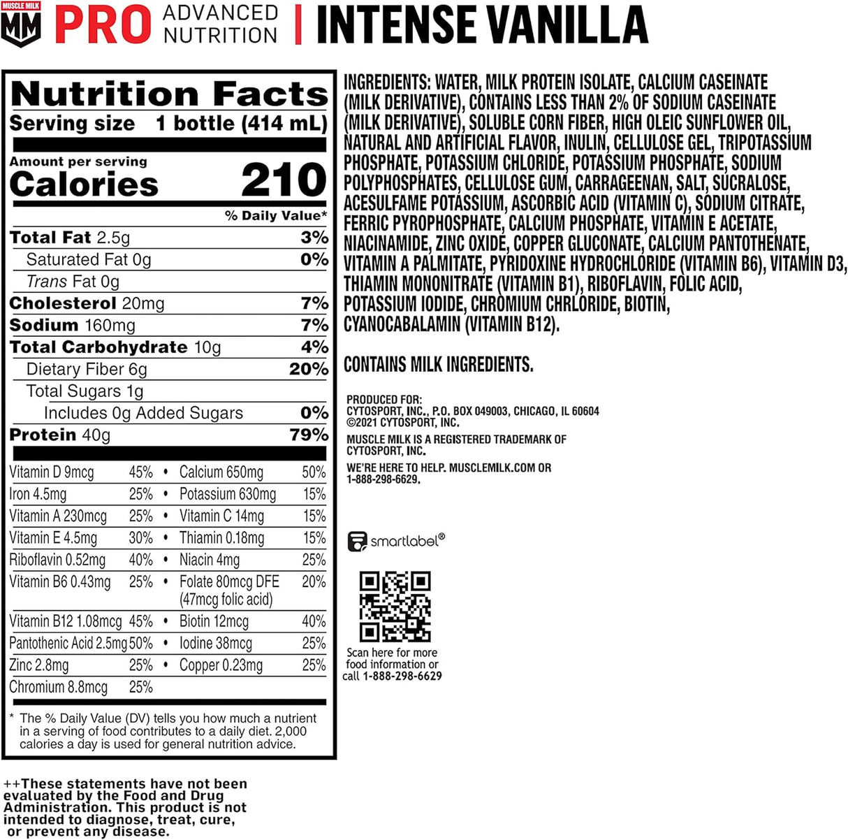 Suplemento Pro Advanced Nutrition Batido de proteínas 12pack