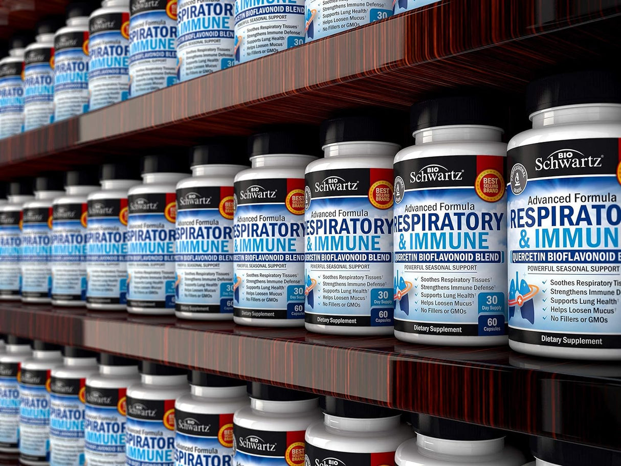 Suplemento Quercetina y Vitaminas C y D - Apoyo Respiratorio