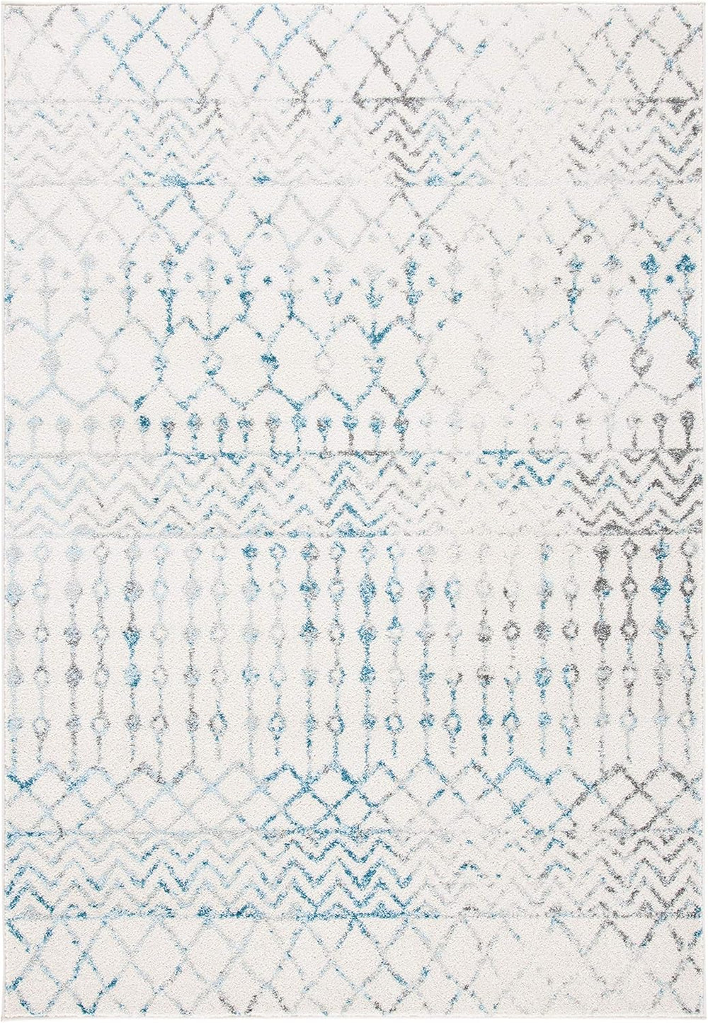 Alfombra de área 8' x 10', diseño boho marroquí, fácil cuidado