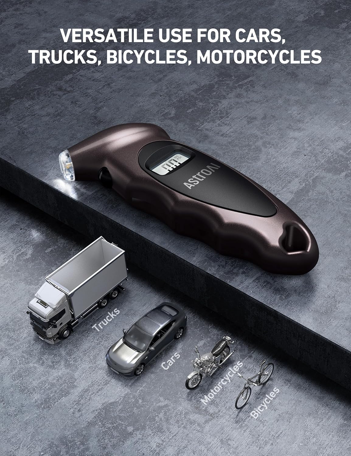 Medidor digital de presión de neumáticos para automóvil