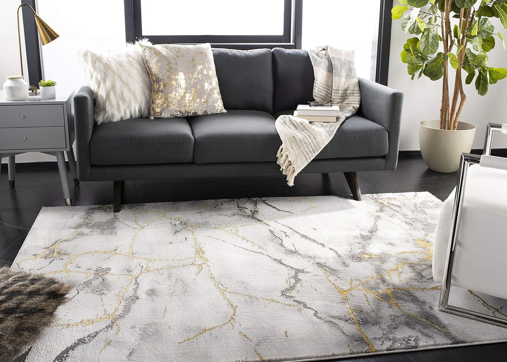 Alfombra Accent Moderna Abstracta, Diseño Fácil de Cuidar, CFT877F