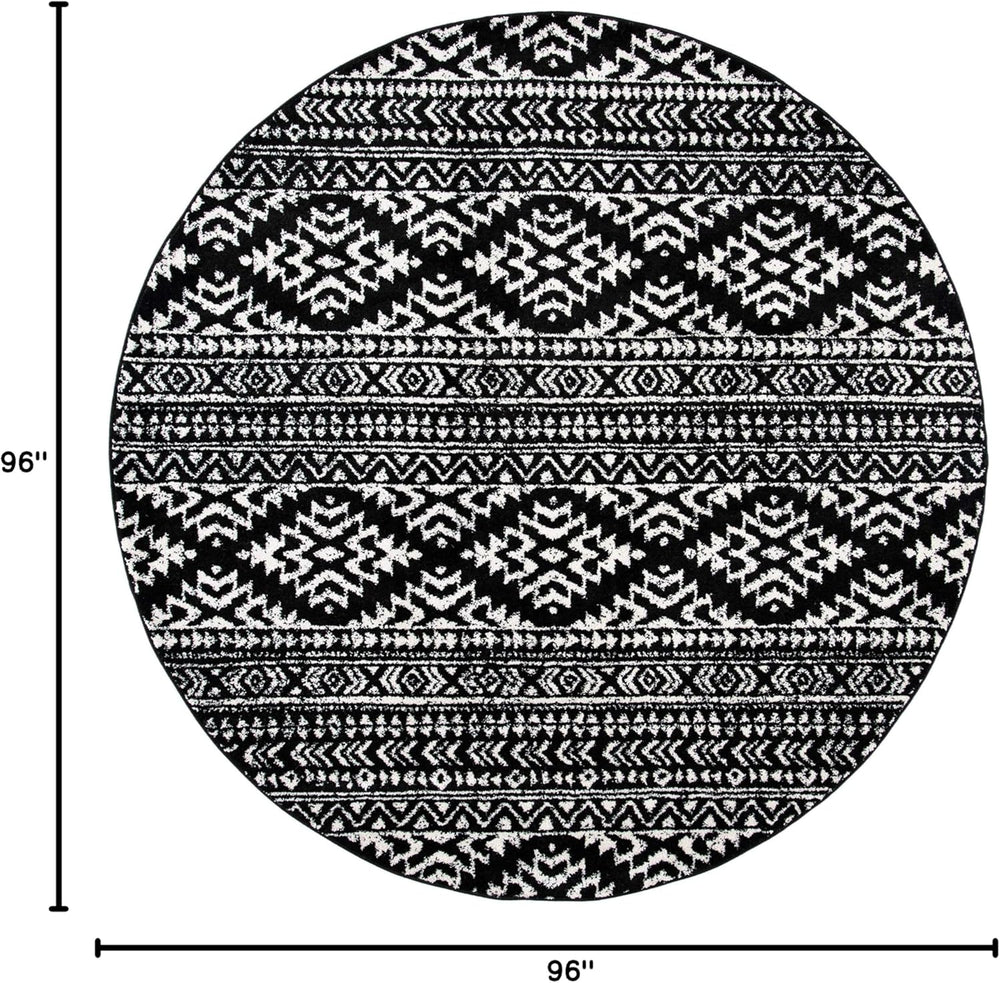 Alfombra redonda tribal marroquí no desprendente TUL272Z