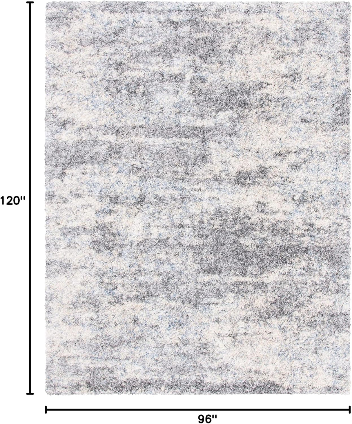 Alfombra Shag Moderna SAFAVIEH, Diseño Abstracto, BER219G