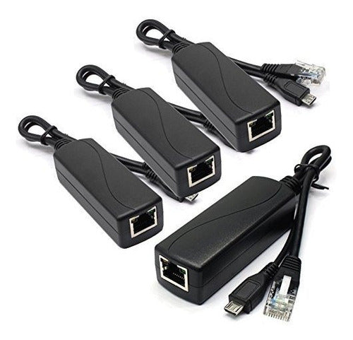 Anvision 4-pack Active 5v 2.4a Poe Splitter Adaptador