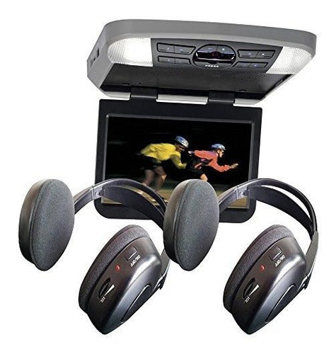 Audiovox Avxmtg10uhd 10 LED Monitor de techo Con 2