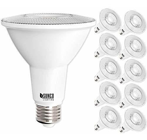Sunco Lighting Paquete De 10 Bombillas Led Par30 11w