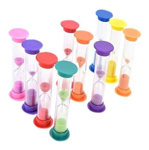 temporizador de reloj de arena plástico de 12 piezas