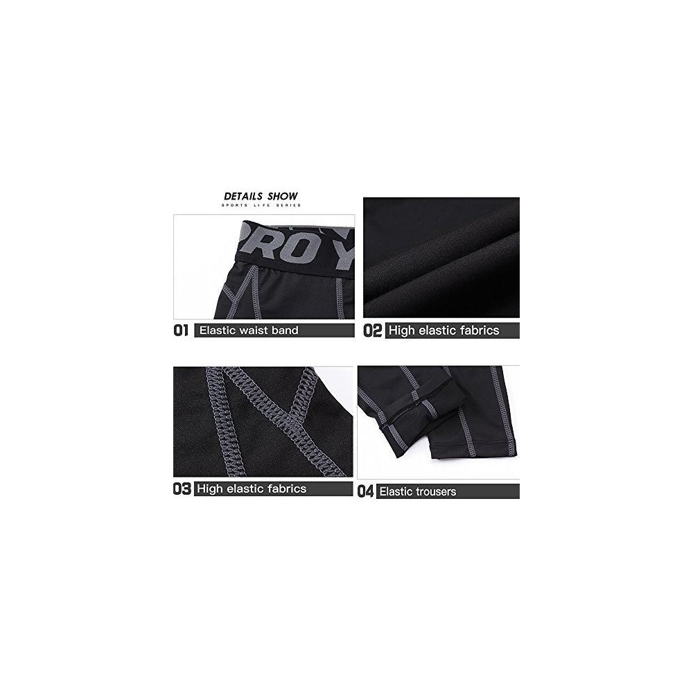 Pantalones cortos deportivos 3/4 Capri de hombre