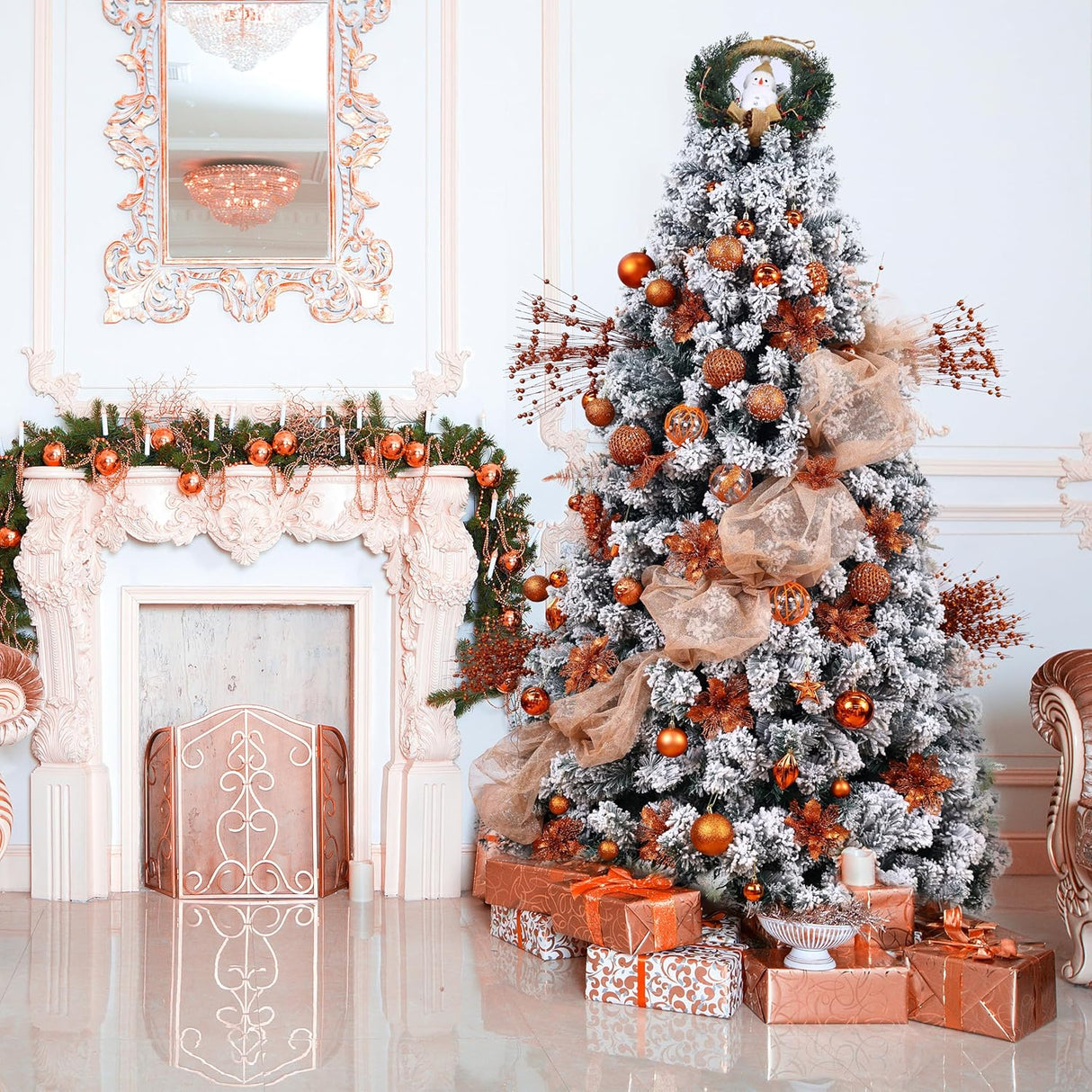 Flores Poinsettia Artificial 16 Pcs - Wironlst Decoraciones Navidad