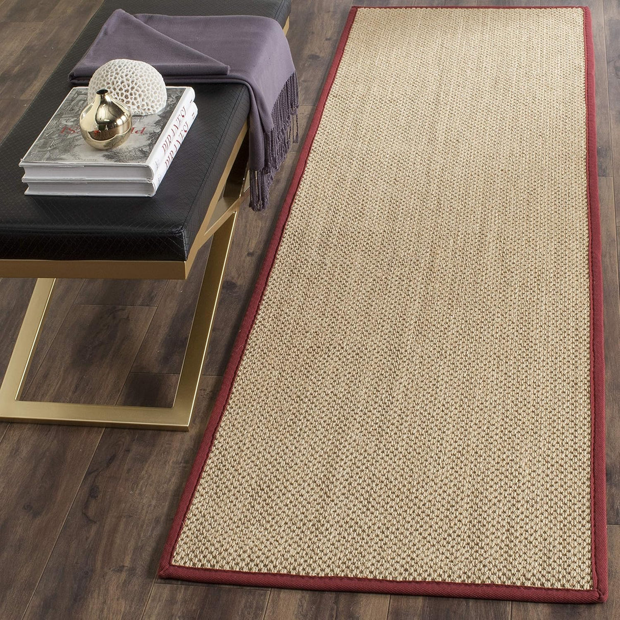 Alfombra Runner de Fibra Natural, SAFAVIEH, Diseño Sisal, NF141D