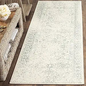 Alfombra Runner Oriental Desgastada, Sin Pelusa, Fácil Cuidado