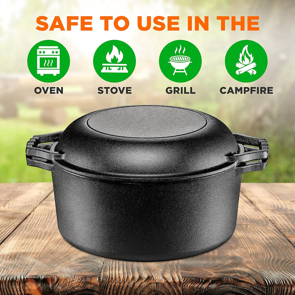 Olla de cacerola hierro fundido NUTRICHEF NCCI2PT8