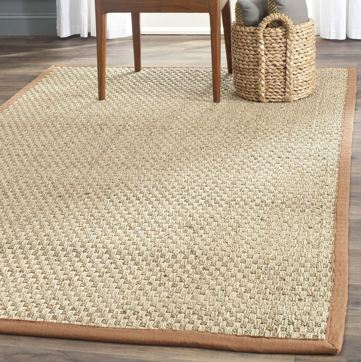Alfombra de fibra natural SAFAVIEH, diseño cesto, modelo NF114B