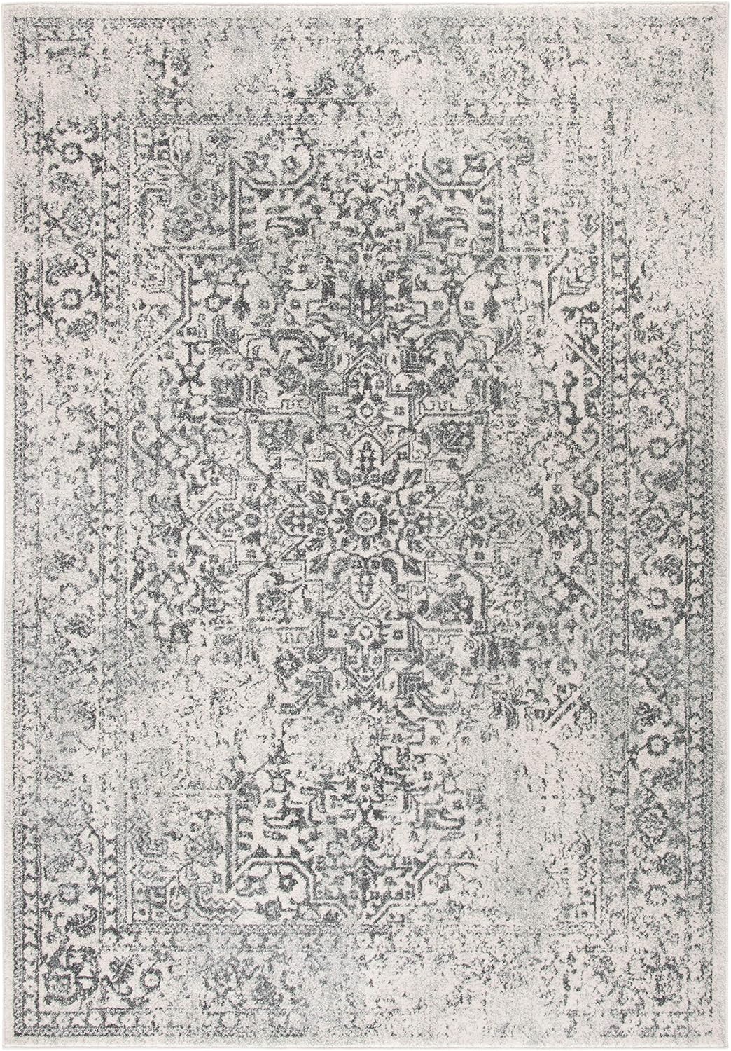 Alfombra Oriental Distressed No Desprende Pelusa EVK256F