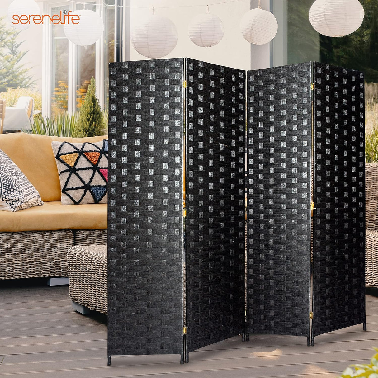 Biombos o Divisor de habitación SERENELIFE SLRDX48