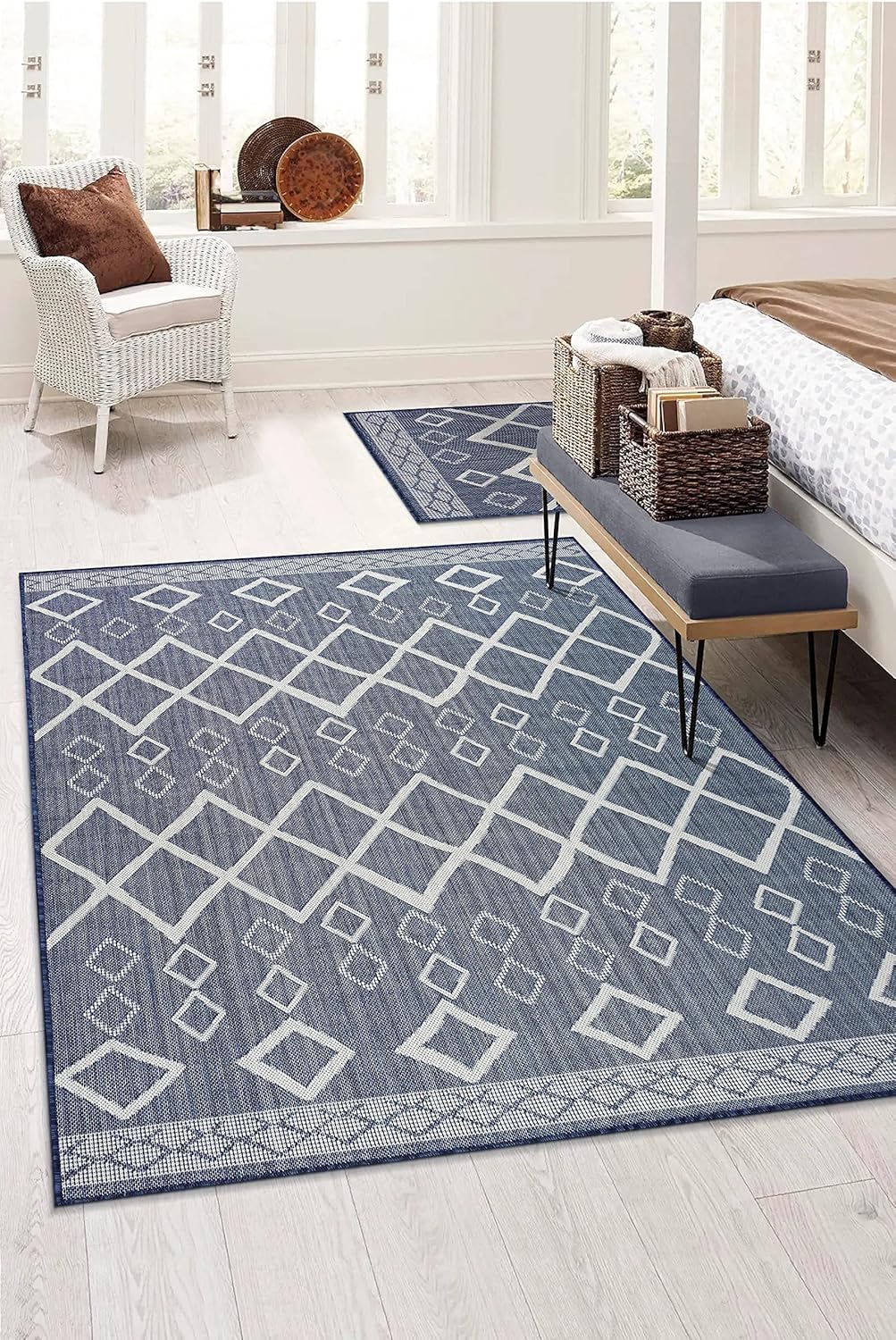 Adiva Alfombra Interior-Exterior Resistente 5' x 7